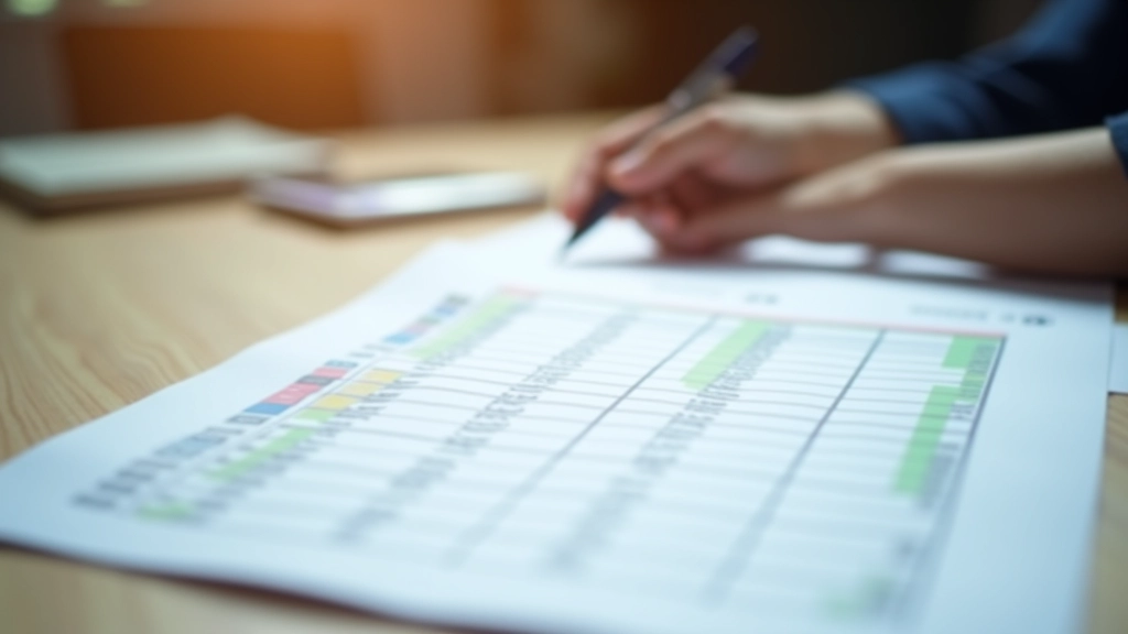 Spreadsheet with priority scoring matrix showing weighted calculations